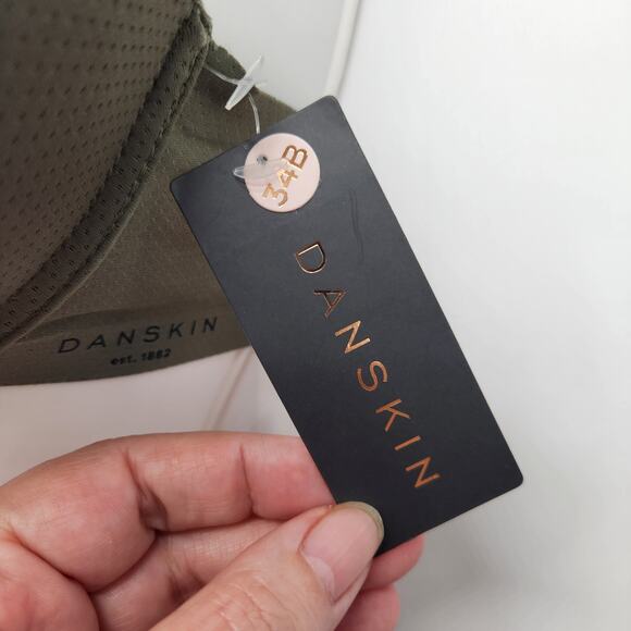 NWT Danskin Olive Green Padded Push Up Underwire Demi Cup Bra Women's 34B - Picture 5 of 11